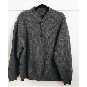 Grey Henley Sweater